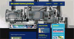 Desktop Screenshot of biggamefishingjournal.com